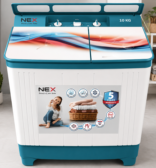 NEX05 11.5 kg Semi-Automatic Top Load Washing Machine With Magic Filter (Aqua Wash, MAROON)