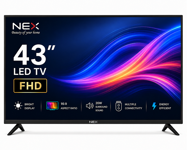 NEX16-109 cm (43 inches) Full HD Smart LED TV (Frameless Edition) | With Voice Assistant