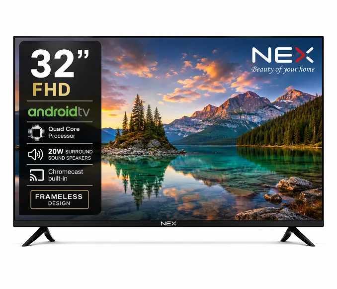 NEX05-32BTVR 80 cm (32 inches) FHD Smart LED TV 32FS-VS (Frameless Edition) | With Voice Assistant