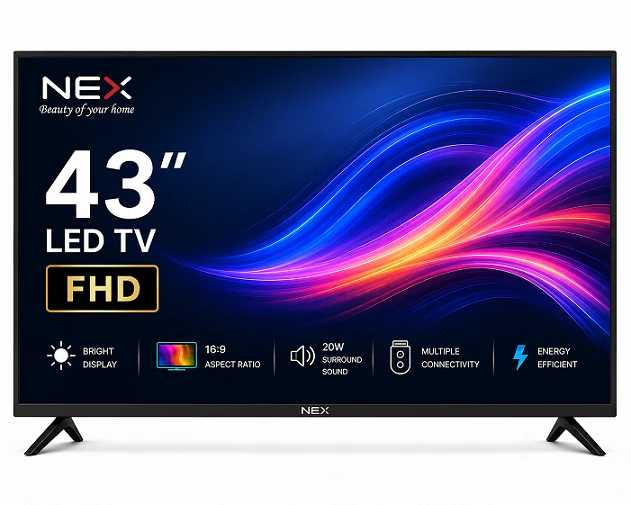 NEX16-109 cm (43 inches) Full HD Smart LED TV (Frameless Edition) | With Voice Assistant