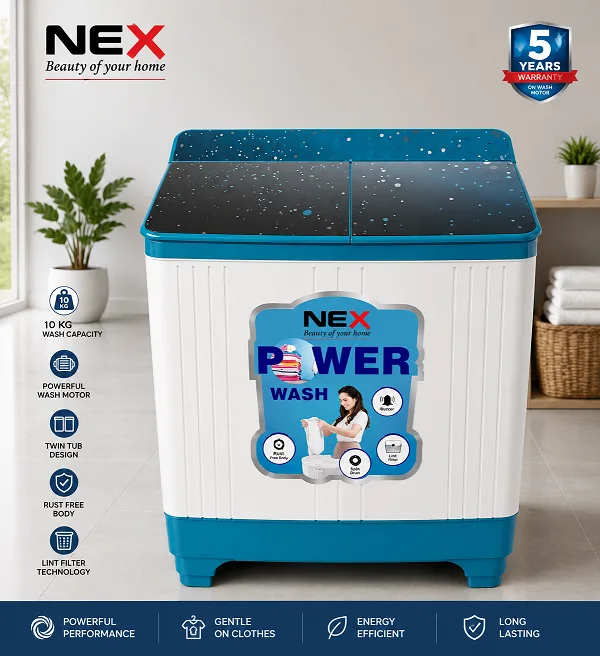 NEX04 7.5 kg Semi-Automatic Top Load Washing Machine With Magic Filter (Aqua Wash, MAROON)